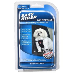 Coastal Pet Easy Rider Car Harness  Black (Option: Small (Girth Size 16"24"))