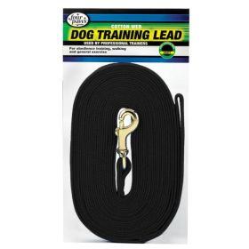 Four Paws Cotton Web Dog Training Lead (Option: Black  15" Long x 5/8" Wide)