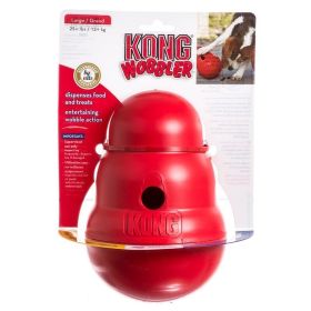 Kong Wobbler Dog Toy Treat Dispenser (Option: Large (Dogs over 25 lbs))