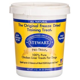 Stewart Pro (Option: Treat 100% Freeze Dried Chicken Liver for Dogs  3 oz)