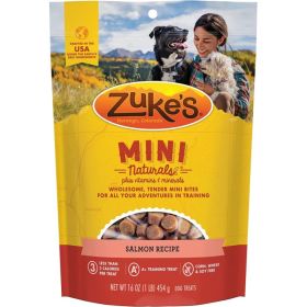 Zukes Mini Naturals Dog Treat (Option: Savory Salmon Recipe  1 lb)