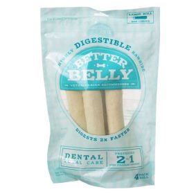 Better Belly Rawhide Dental Rolls (Option: Large  4 count)